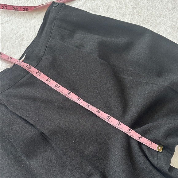 Vtg Talbots Wool Blend High Waist Pleated Trousers 30” Gray Dark Academia USA - Picture 8 of 11